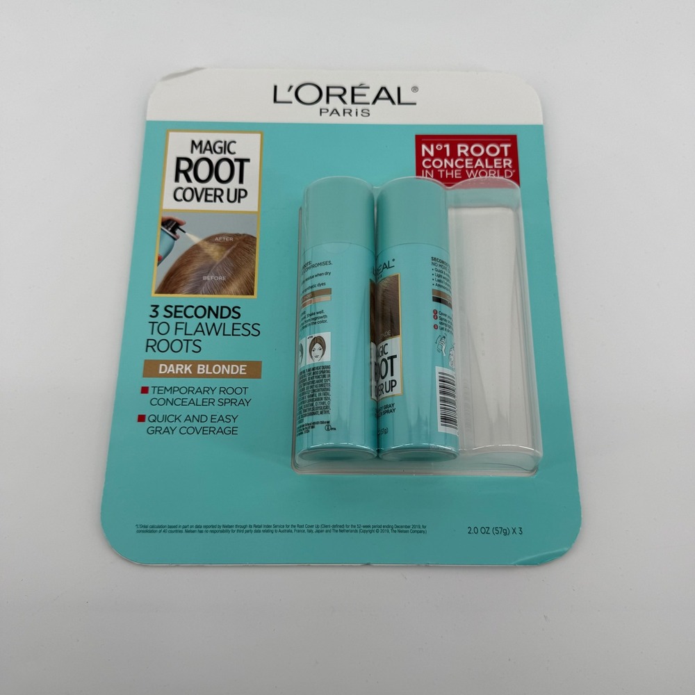 L'Oreal Paris Magic Root Cover Up Spray Dark Blonde 2.0 oz 2 Pack